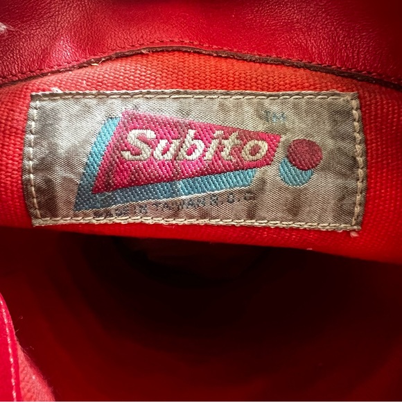 Vintage Leather Western Cowboy Cowgirl Boots Women’s 5-5.5 Flame Rodeo Country - Picture 13 of 14